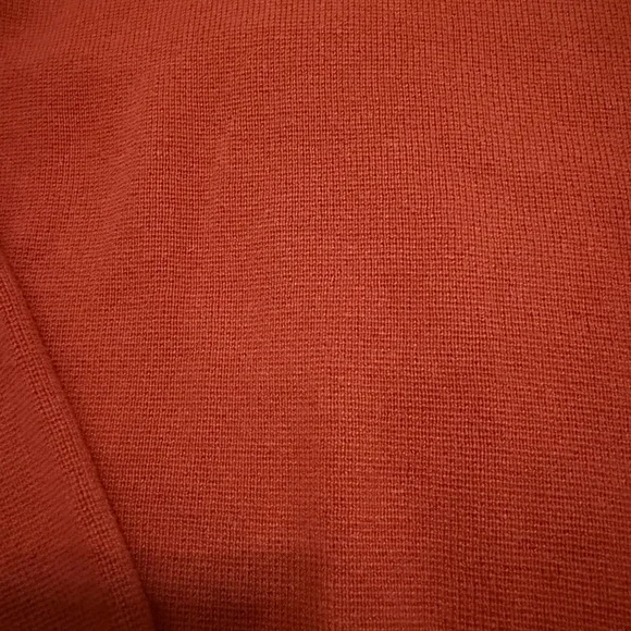 Saddlebred Rust Knit Sweater Large Cotton Cozy Core Classic Minimalist - Picture 4 of 4